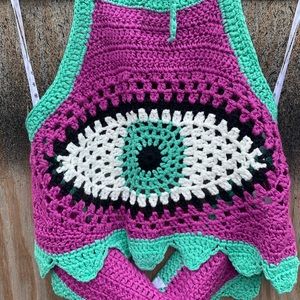 BRAND NEW crochet Crop halter